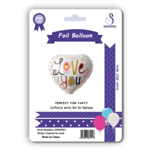 Sarorra 18 inch heart shape foil balloon