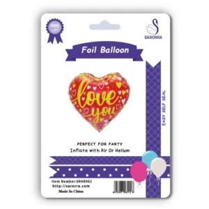 Sarorra 18 inch heart shape foil balloon
