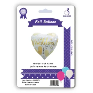 Sarorra 18 inch heart shape foil balloon