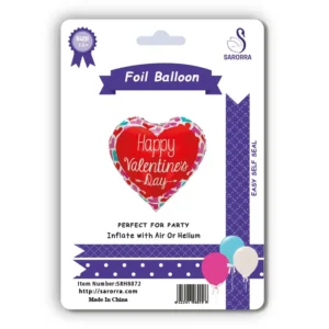 Sarorra 18 inch heart shape foil balloon