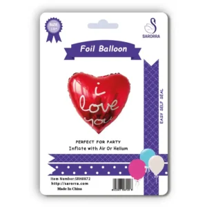 Sarorra 18 inch heart shape foil balloon
