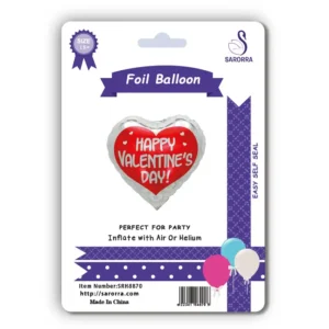 Sarorra 18 inch heart shape foil balloon