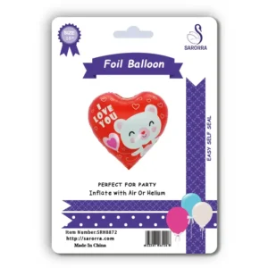 Sarorra 18 inch heart shape foil balloon