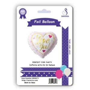 Sarorra 18 inch heart shape foil balloon