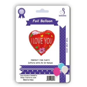 Sarorra 18 inch heart shape foil balloon