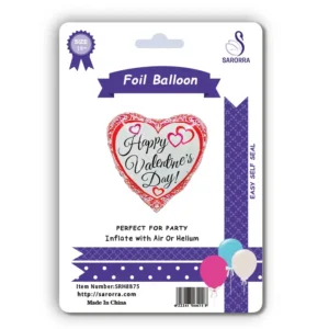 Sarorra 18 inch heart shape foil balloon