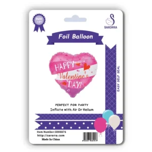 Sarorra 18 inch heart shape foil balloon