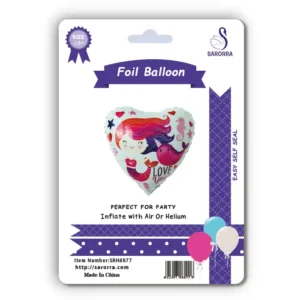 Sarorra 18 inch heart shape foil balloon