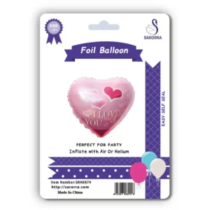 Sarorra 18 inch heart shape foil balloon
