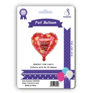 Sarorra 18 inch heart shape foil balloon