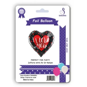 Sarorra 18 inch heart shape foil balloon