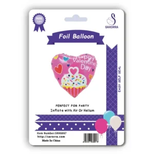 Sarorra 18 inch heart shape foil balloon