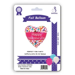 Sarorra 18 inch heart shape foil balloon
