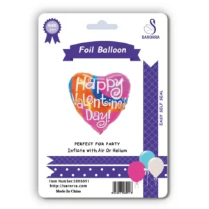 Sarorra 18 inch heart shape foil balloon