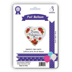Sarorra 18 inch heart shape foil balloon