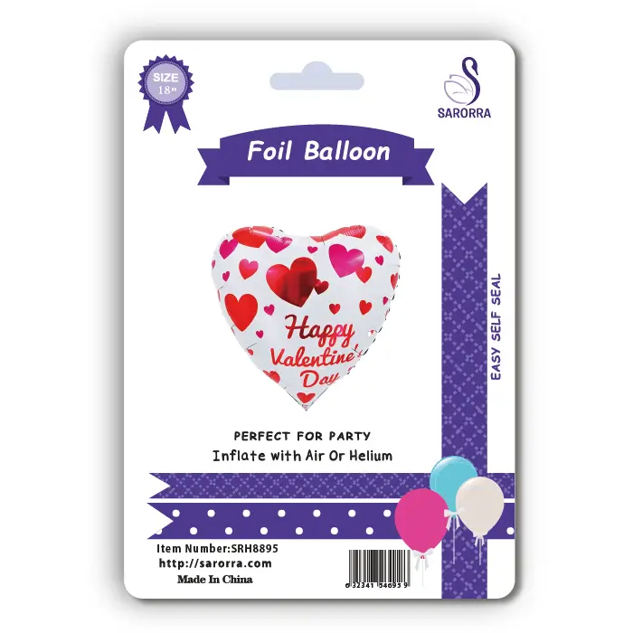 Sarorra 18 inch heart shape foil balloon