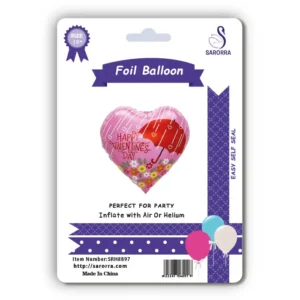 Sarorra 18 inch heart shape foil balloon