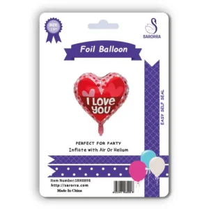 Sarorra 18 inch heart shape foil balloon