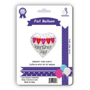 Sarorra 18 inch heart shape foil balloon