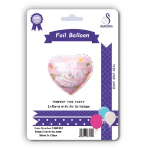 Sarorra 18 inch heart shape foil balloon