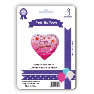 Sarorra 18 inch heart shape foil balloon