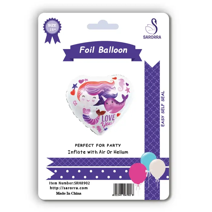 Sarorra 18 inch heart shape foil balloon