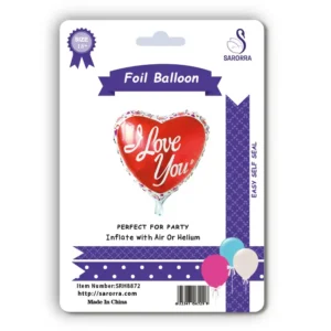 Sarorra 18 inch heart shape foil balloon