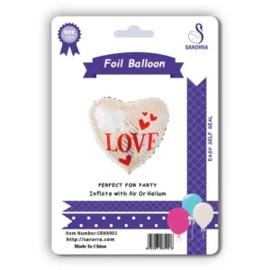 Sarorra 18 inch heart shape foil balloon
