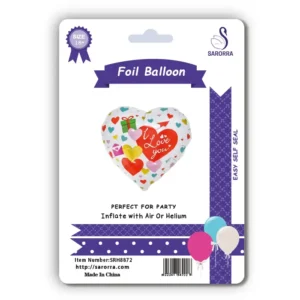 Sarorra 18 inch heart shape foil balloon