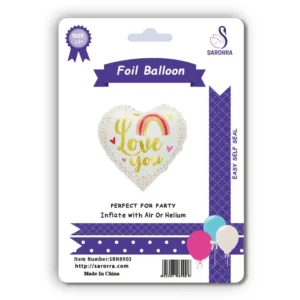 Sarorra 18 inch heart shape foil balloon