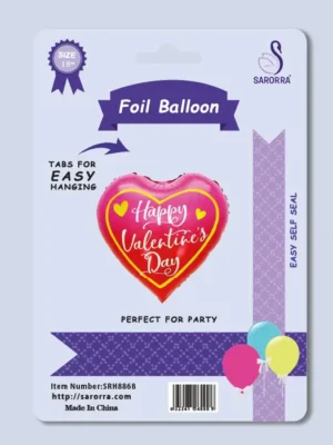 Sarorra 18 inch heart shape Birthay balloon foil balloon, Party balloon