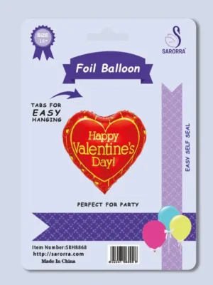 Sarorra 18 inch heart shape Birthay balloon foil balloon, Party balloon