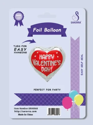 Sarorra 18 inch heart shape Birthay balloon foil balloon, Party balloon