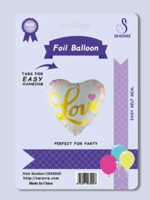 Sarorra 18 inch heart shape Birthay balloon foil balloon, Party balloon