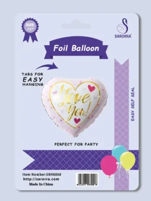 Sarorra 18 inch heart shape Birthay balloon foil balloon, Party balloon