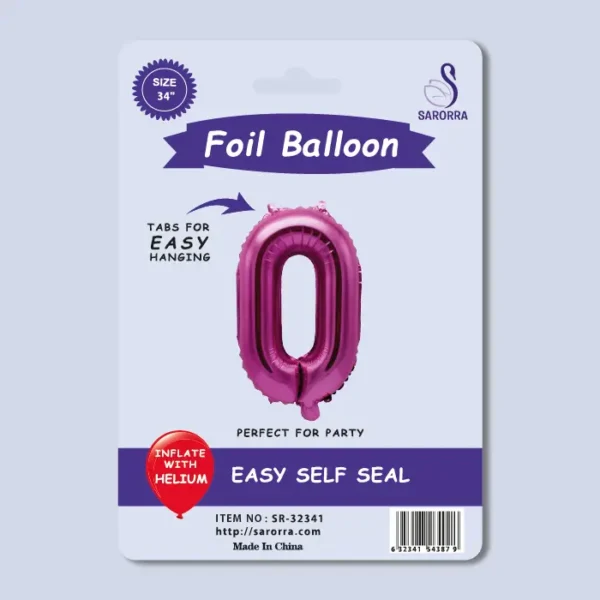 40in pink Numbers Foil Balloon Sarorra Supplies Wholesale