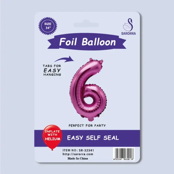 40in pink Numbers Foil Balloon Sarorra Supplies Wholesale