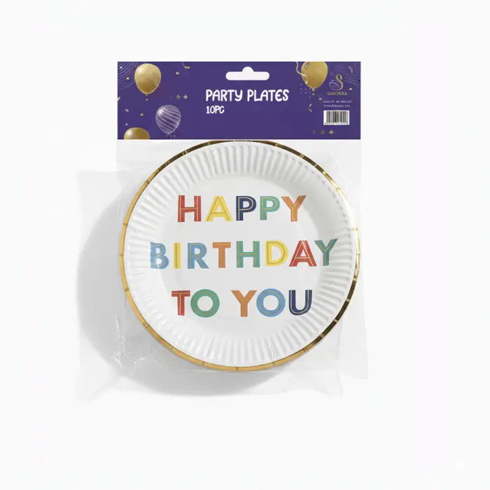 9 inch and 7 inch Party paper Plates