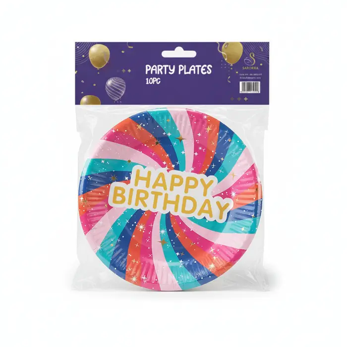 9 inch and 7 inch Party paper Plates