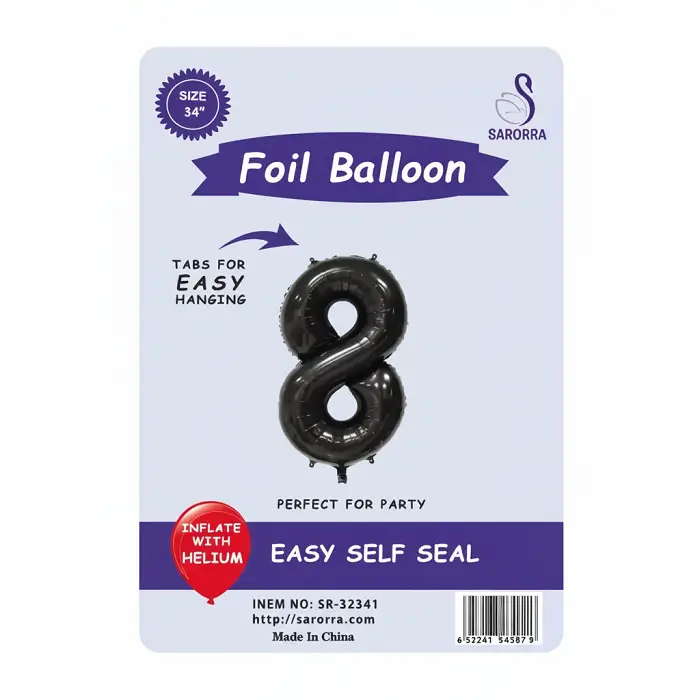 Foil Ballon Numbers 40,32,16 inch