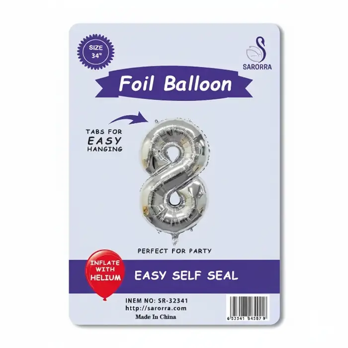 Foil Ballon Numbers 40,32,16 inch