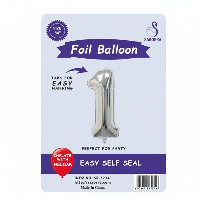 Foil Ballon Numbers 40,32,16 inch