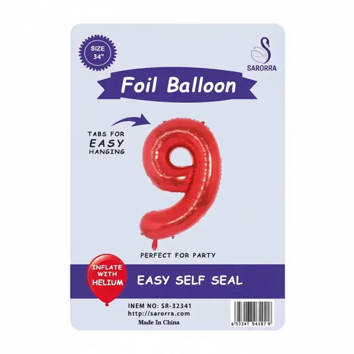 Foil Ballon Numbers 40,32,16 inch