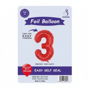 Foil Ballon Numbers 40,32,16 inch