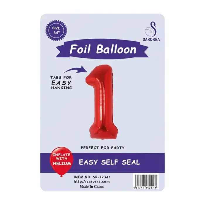 Foil Ballon Numbers 40,32,16 inch