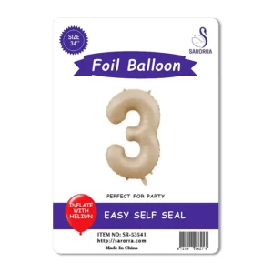 Foil Ballon Numbers 40,32,16 inch