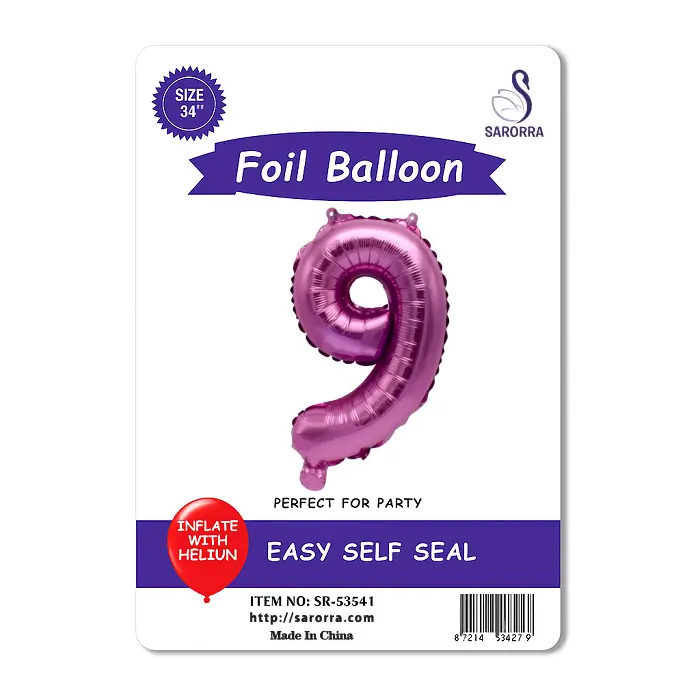 Foil Ballon Numbers 40,32,16 inch