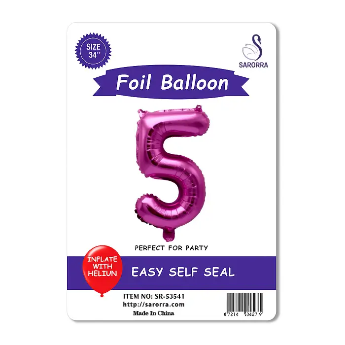 Foil Ballon Numbers 40,32,16 inch