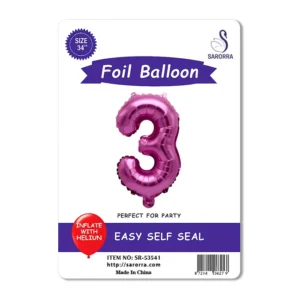 Foil Ballon Numbers 40,32,16 inch
