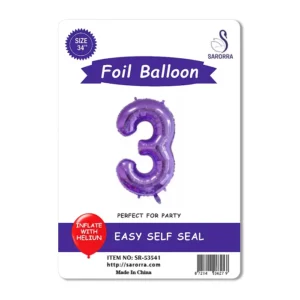 Foil Ballon Numbers 40,32,16 inch